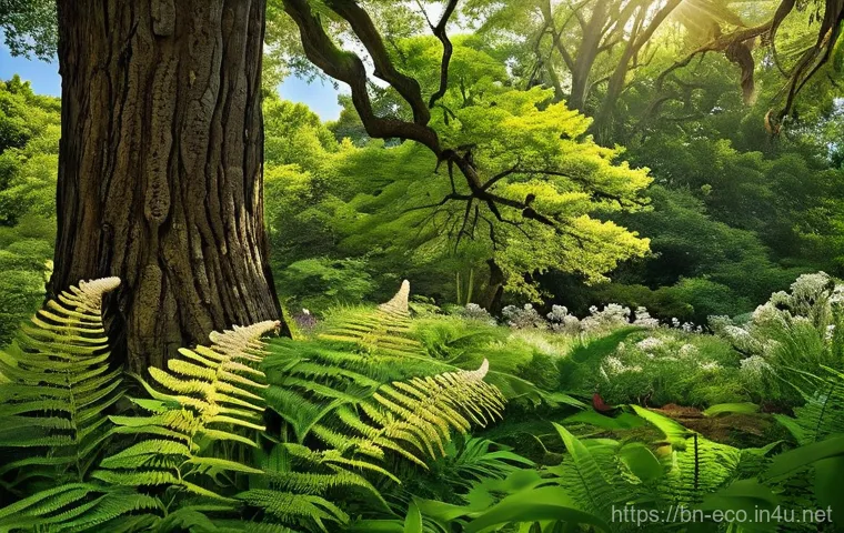 포식과 피식 관계 - **Prompt: The Invisible Web of Life**
A vibrant, lush ecosystem bathed in warm, soft sunlight, i...