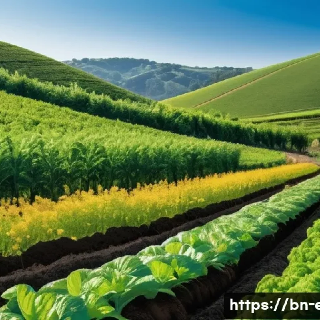 지속가능한 농업 - **Prompt 1: A Thriving Sustainable Farm Landscape**
    "A wide shot of a lush, vibrant agricultural...